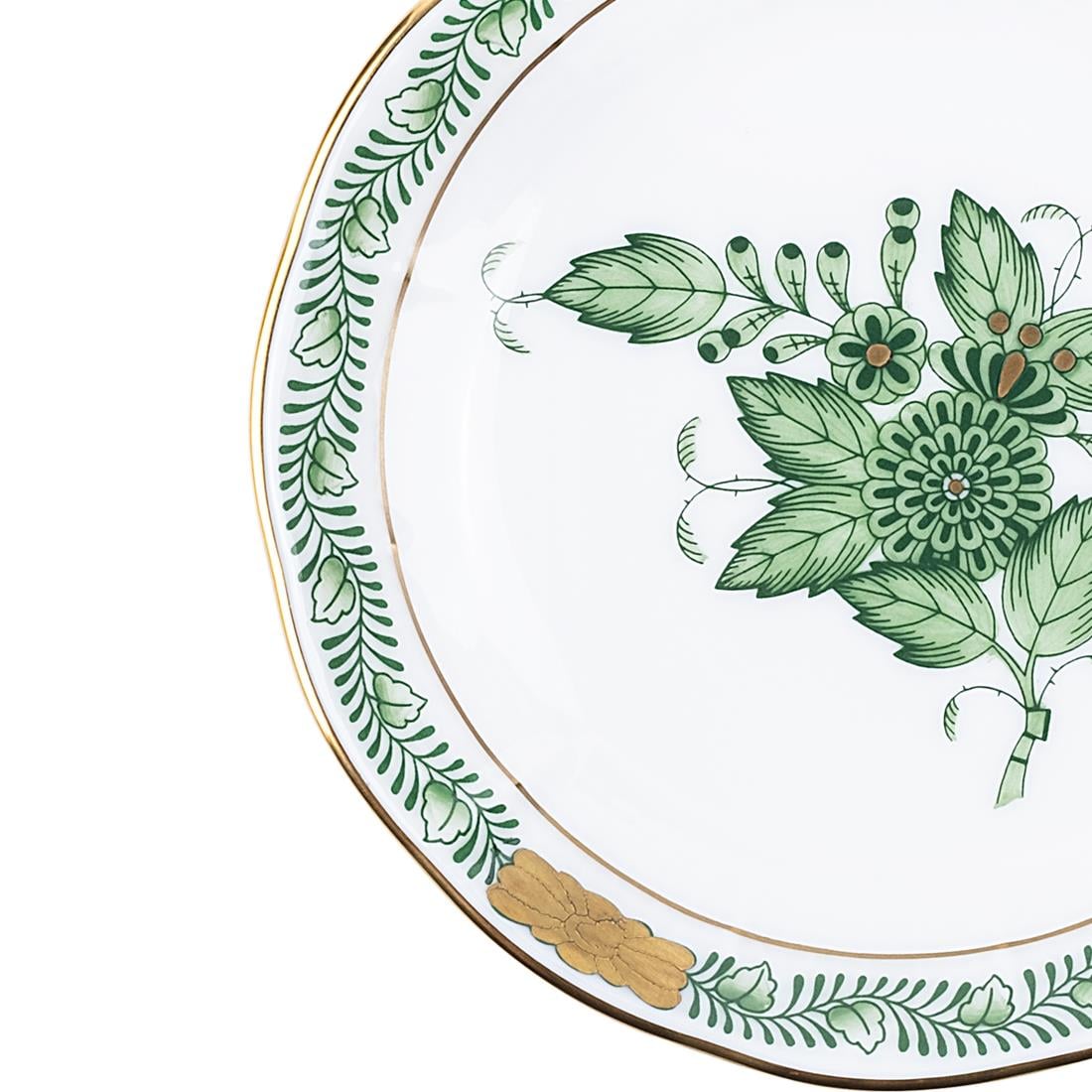 HEREND Yuvarlak Küçük Lokumluk 9,5cm Apponyi Yeşil
