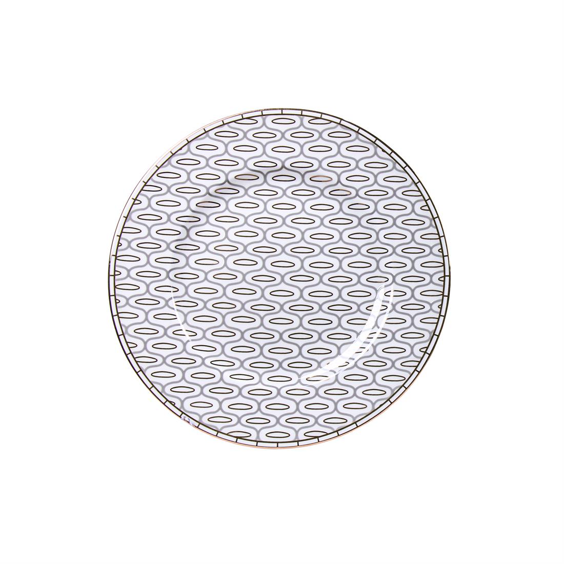 IMPERIAL PORCELAIN 18 Parça Yemek Servis Takımı Salamandra Gray