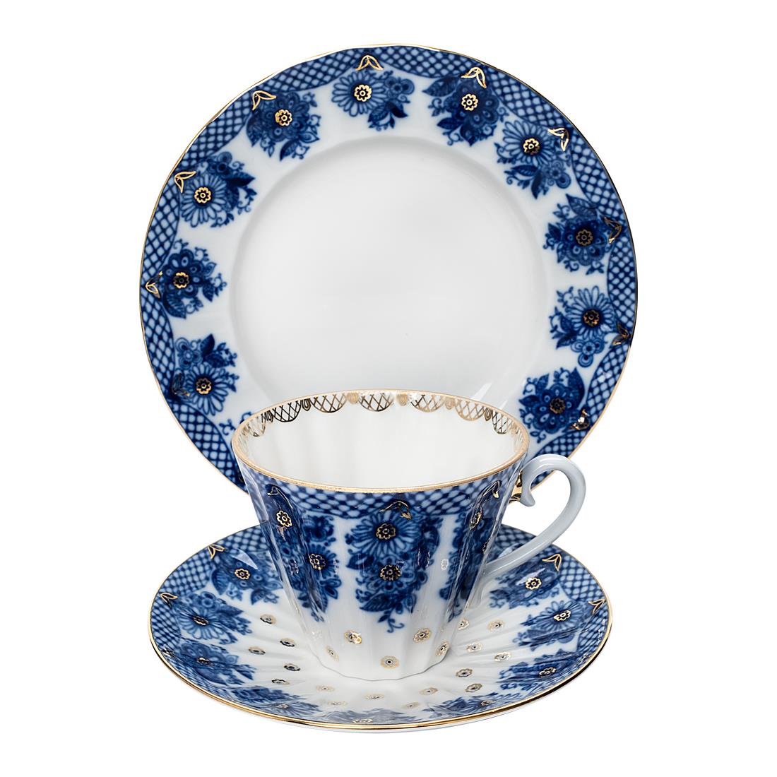 IMPERIAL PORCELAIN Çay Fincanı 235 ml & Pasta Tabağı 18 cm Trio Bridesmaid