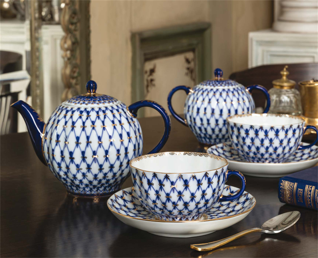 IMPERIAL PORCELAIN Çay Fincanı 250 ml Cobalt net Mavi
