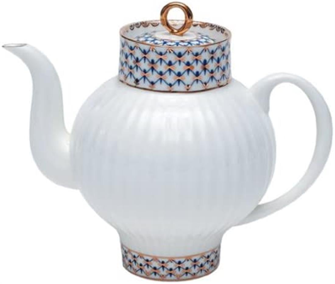 IMPERIAL PORCELAIN Çay Seti 6 kişilik 20 Parça Wave Cobalt Net Mavi