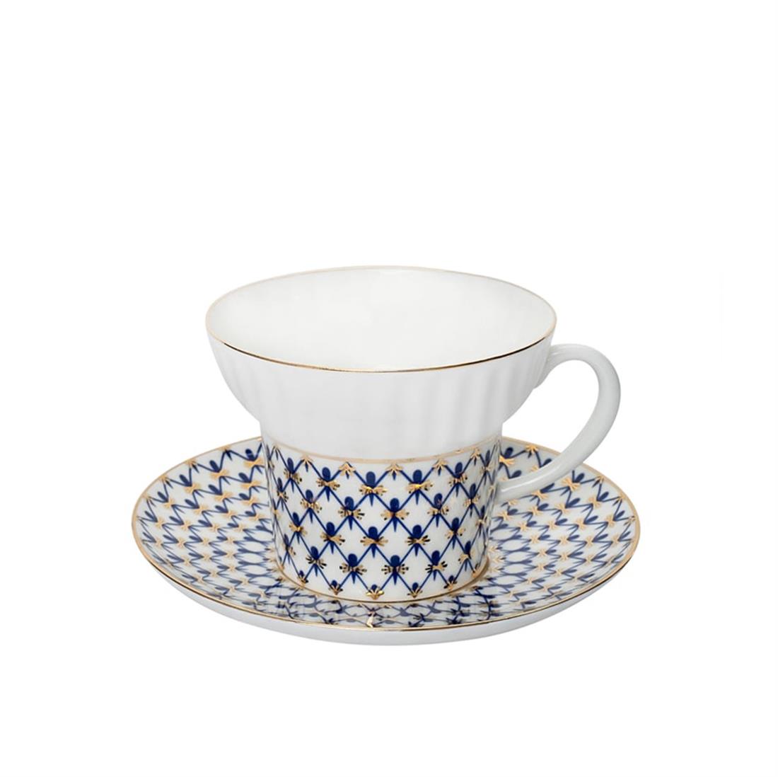 IMPERIAL PORCELAIN Kahve Fincanı 155 ml Wave Cobalt net Mavi