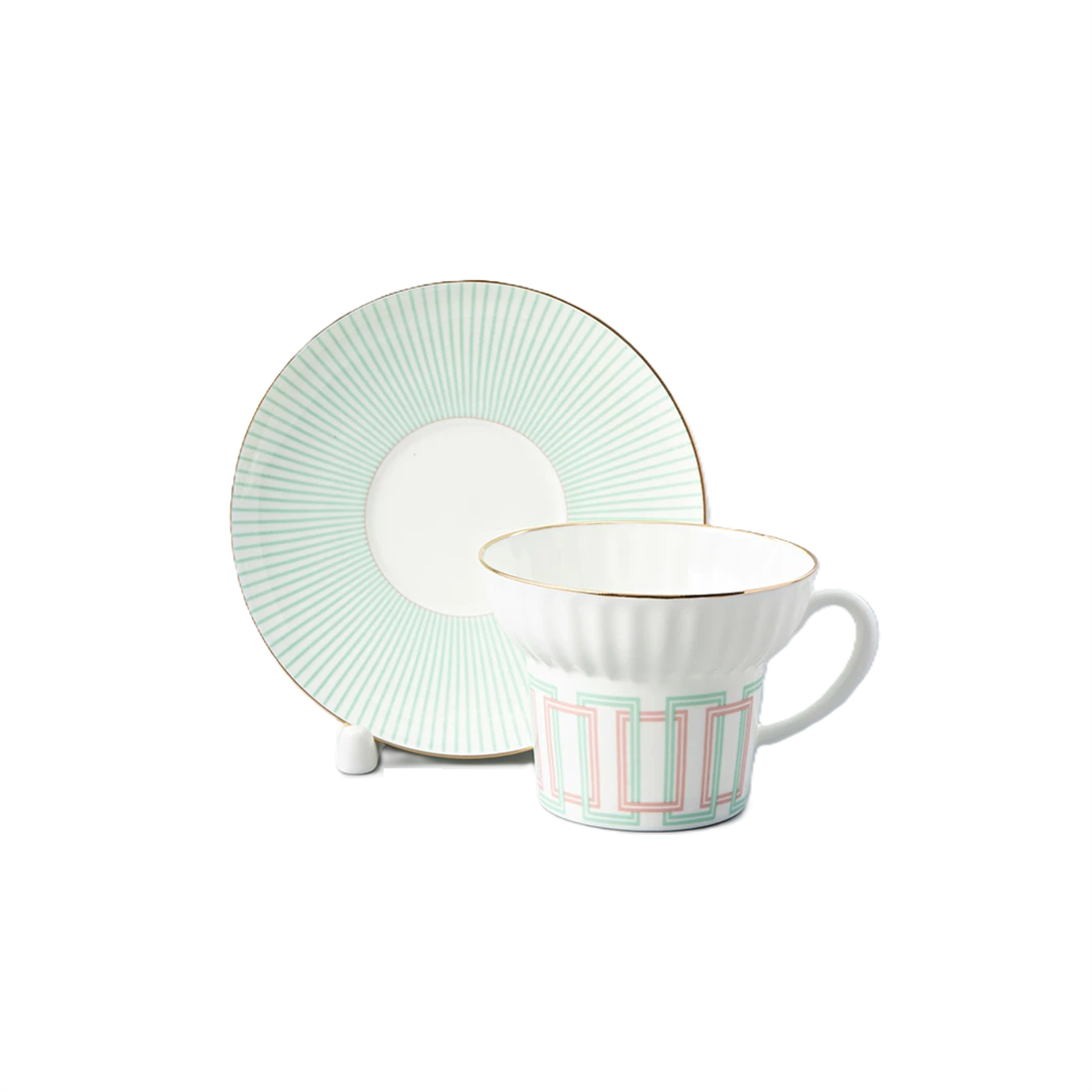 IMPERIAL PORCELAIN Kahve Fincanı 155 ml 4art.  Wave Geometry