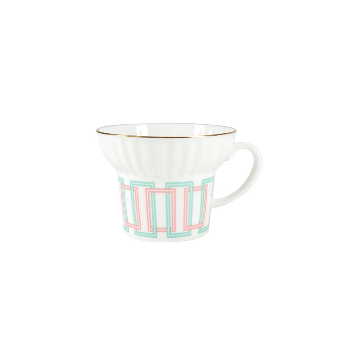 IMPERIAL PORCELAIN Kahve Fincanı 155 ml 4art.  Wave Geometry
