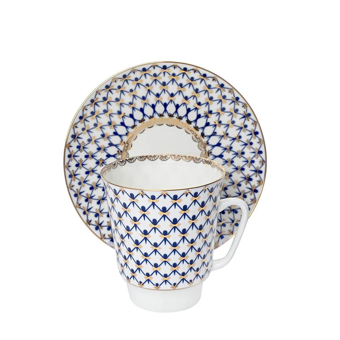 IMPERIAL PORCELAIN Kahve Fincanı 165 ml Cobalt net Mavi