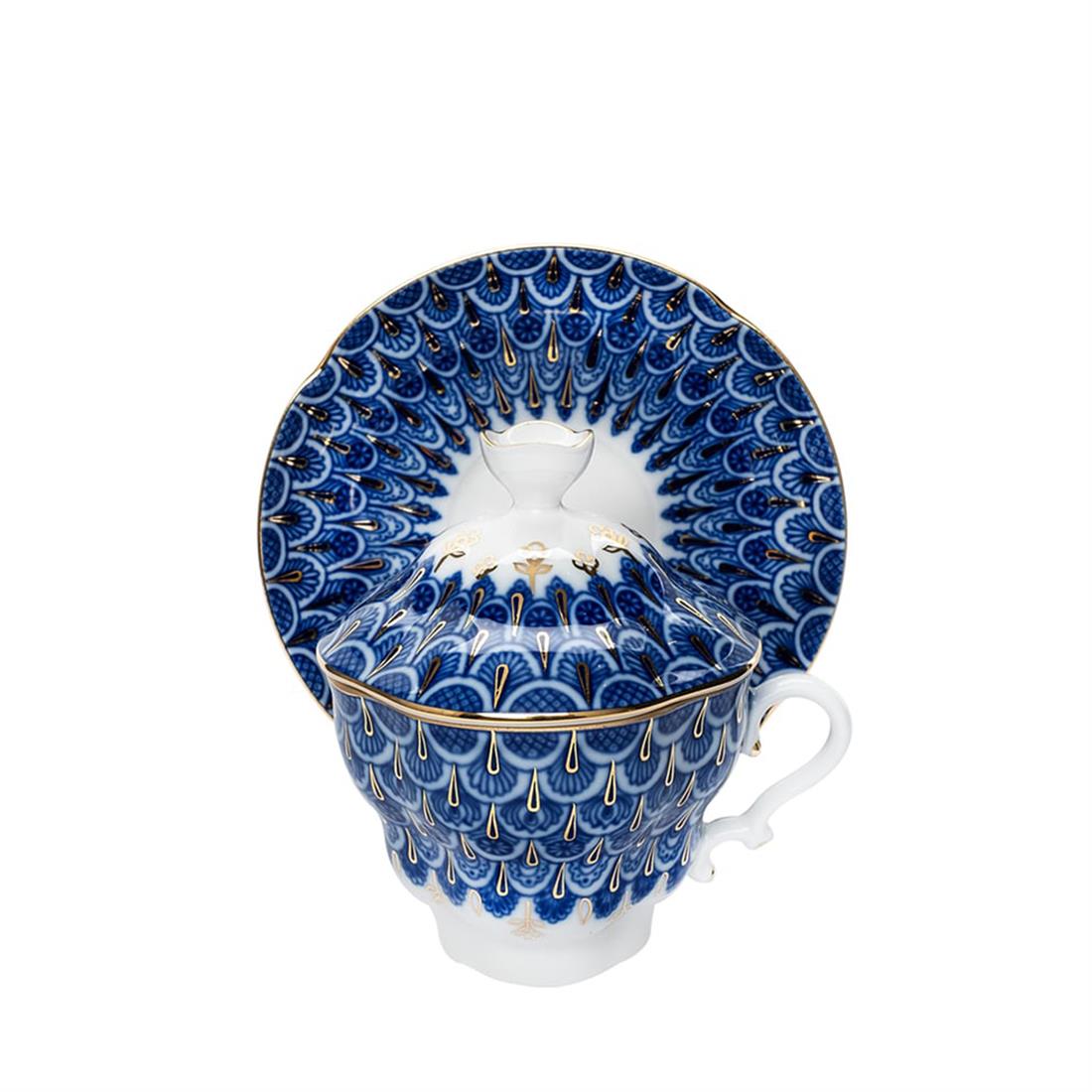 IMPERIAL PORCELAIN Kapaklı Çay Fincanı 250 ml Forget-me-not
