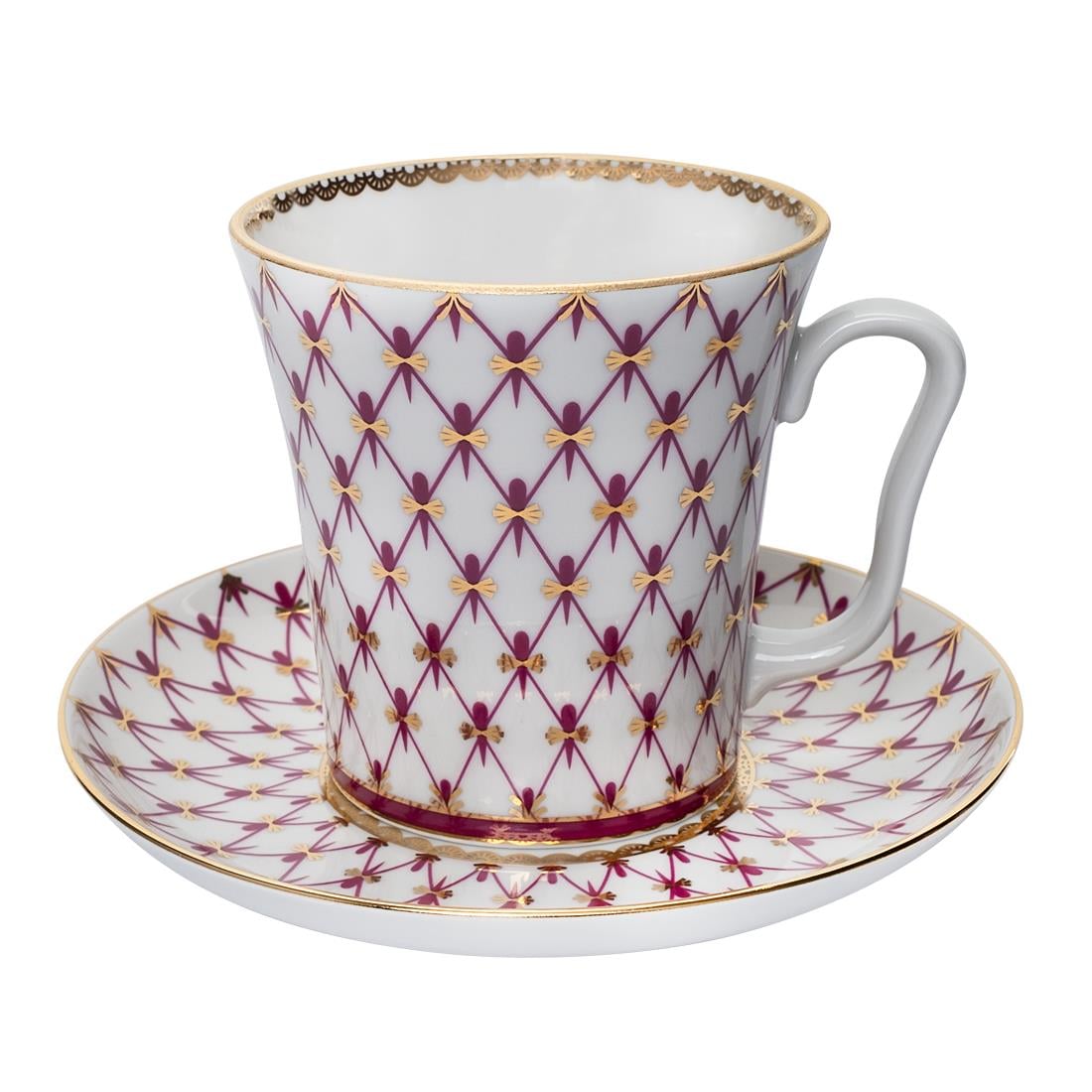 IMPERIAL PORCELAIN Kupa 360 ml Net-blues Pembe