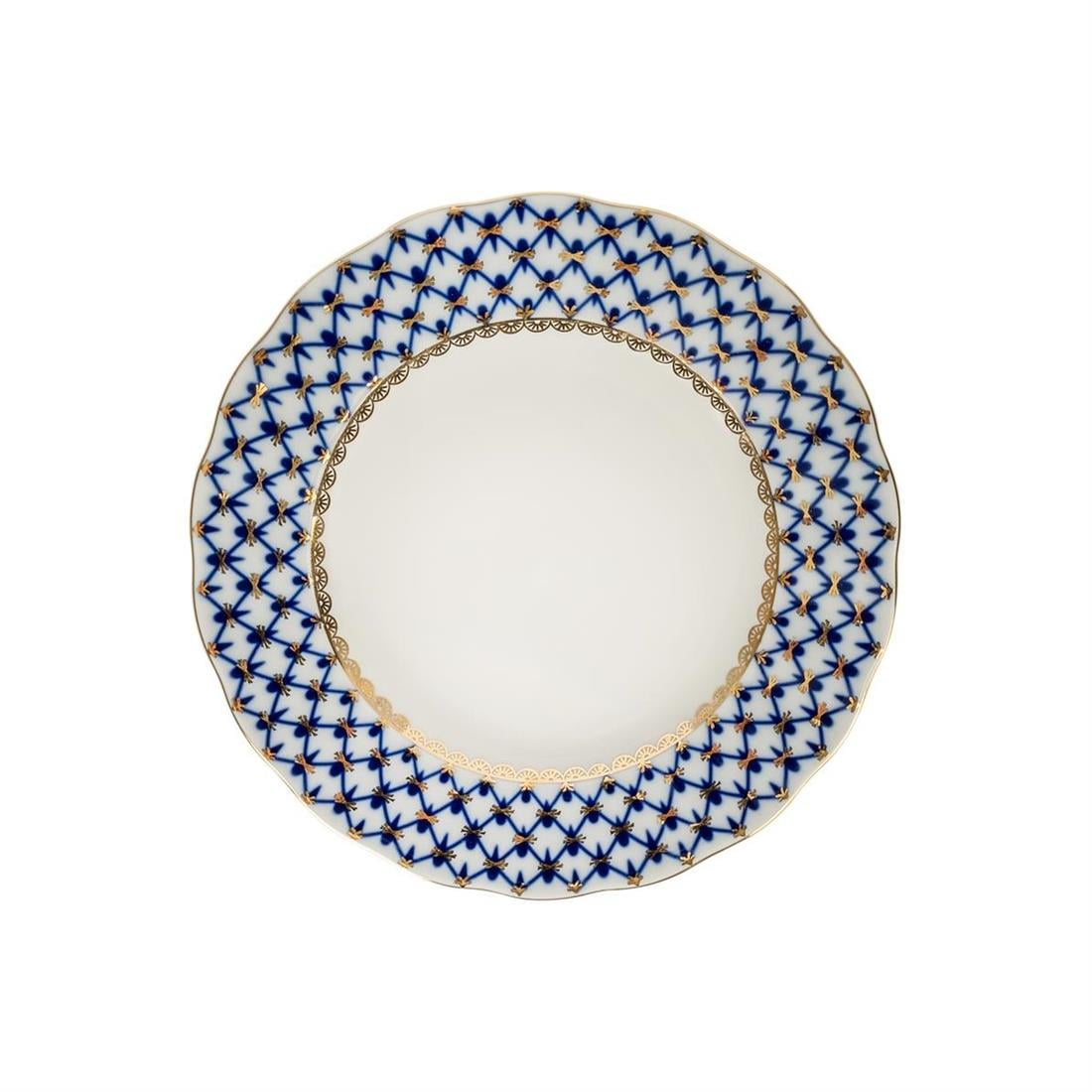 IMPERIAL PORCELAIN  Pasta Tabağı 15 cm Cobalt net Mavi