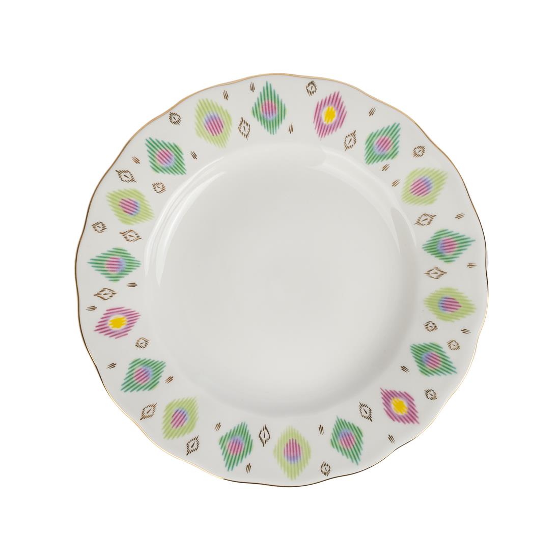 IMPERIAL PORCELAIN Pasta Tabağı 18 cm Peacock Feather