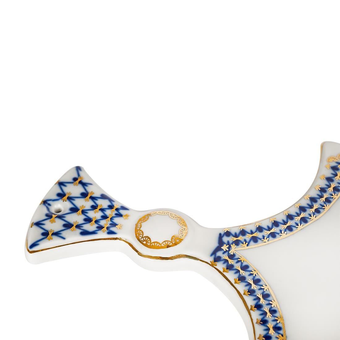 IMPERIAL PORCELAIN Peynir Tabağı 33,5 cm Cobalt net Mavi