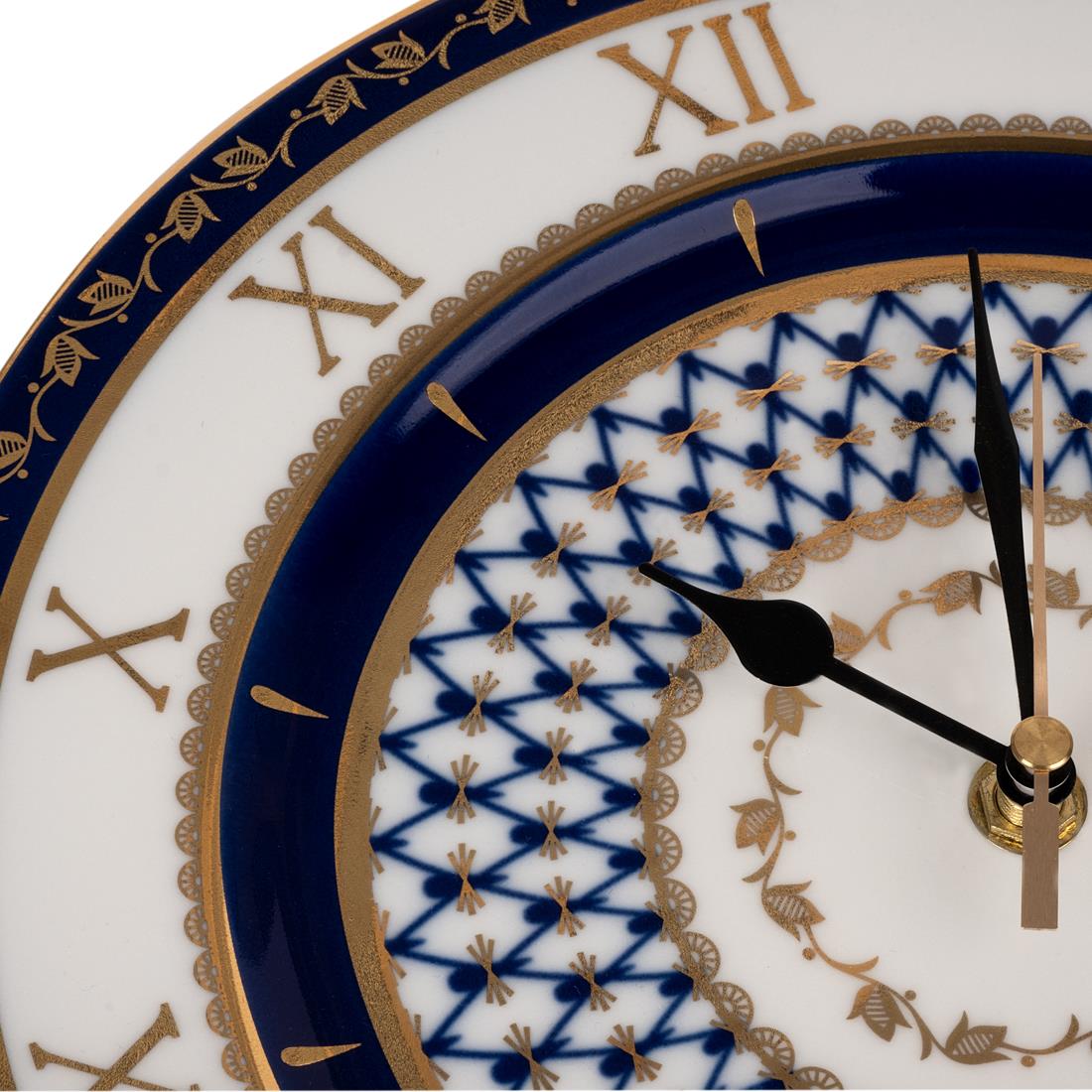 IMPERIAL PORCELAIN Saat 27 cm Cobalt net Mavi