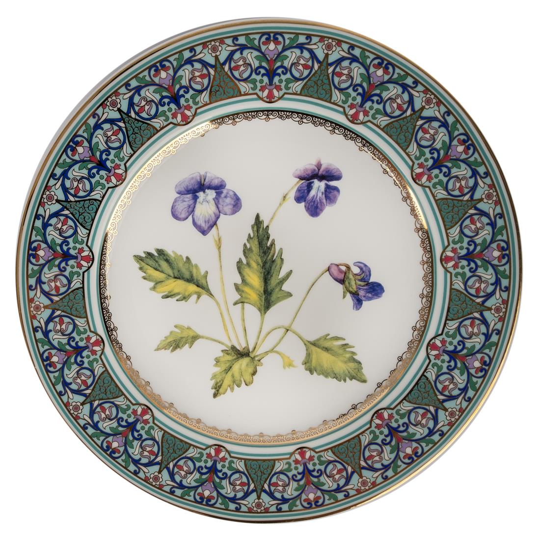 IMPERIAL PORCELAIN Yemek Servis Tabağı 27 cm Incised Violet