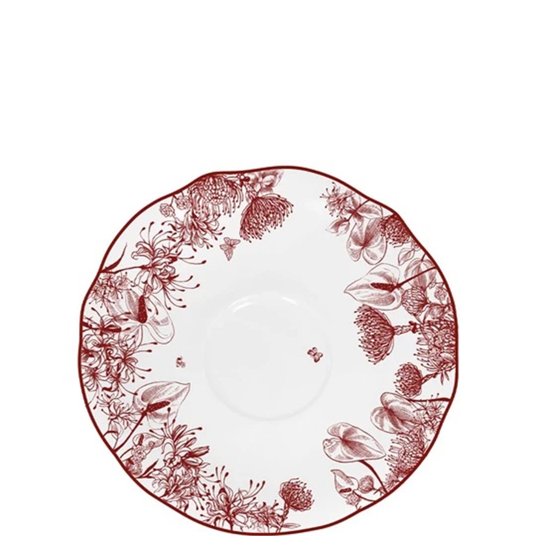 KAHLA Jardin Rouge Kahve Fincanı 180ml & Kahve Tabağı 15cm