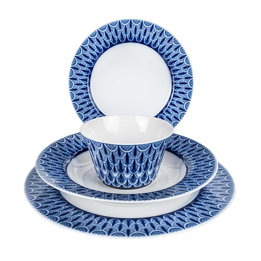 MPERIAL PORCELAIN 24 Parça Yemek Servis Takımı Azhur