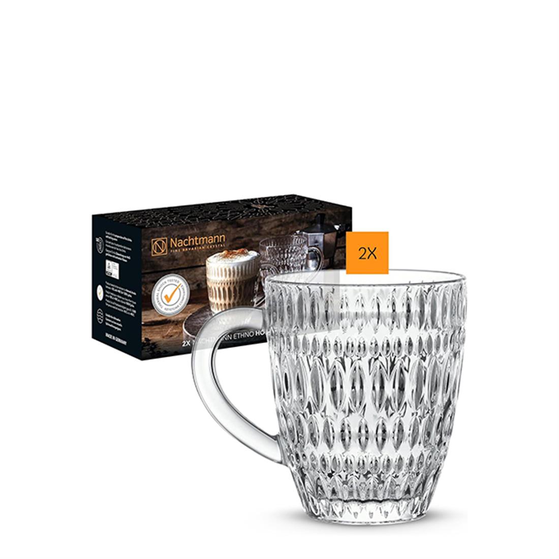 NACHTMANN 2li Mug Ethno Şeffaf