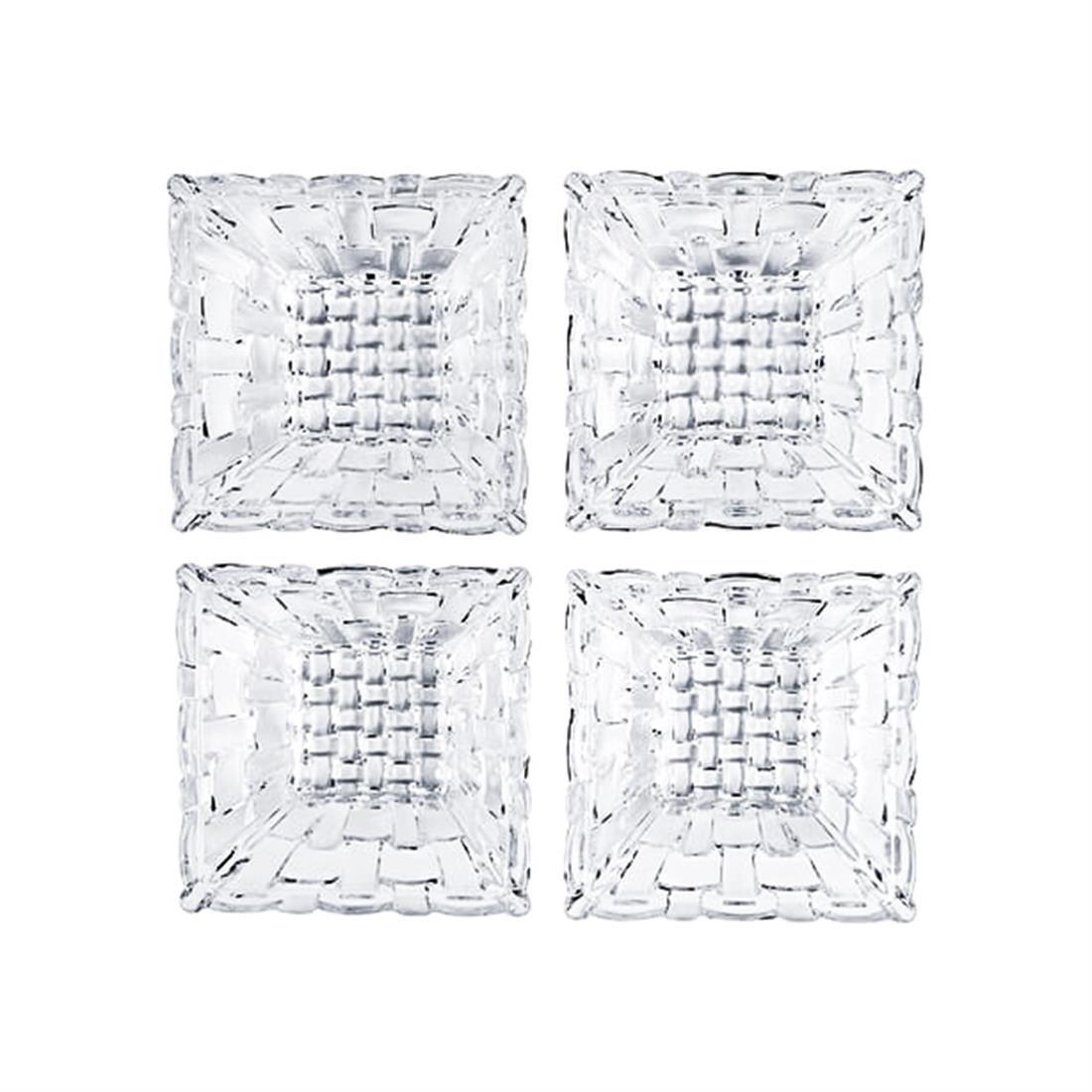NACHTMANN Square Bowl 8.5 cm Set of 4 Bossa Nova
