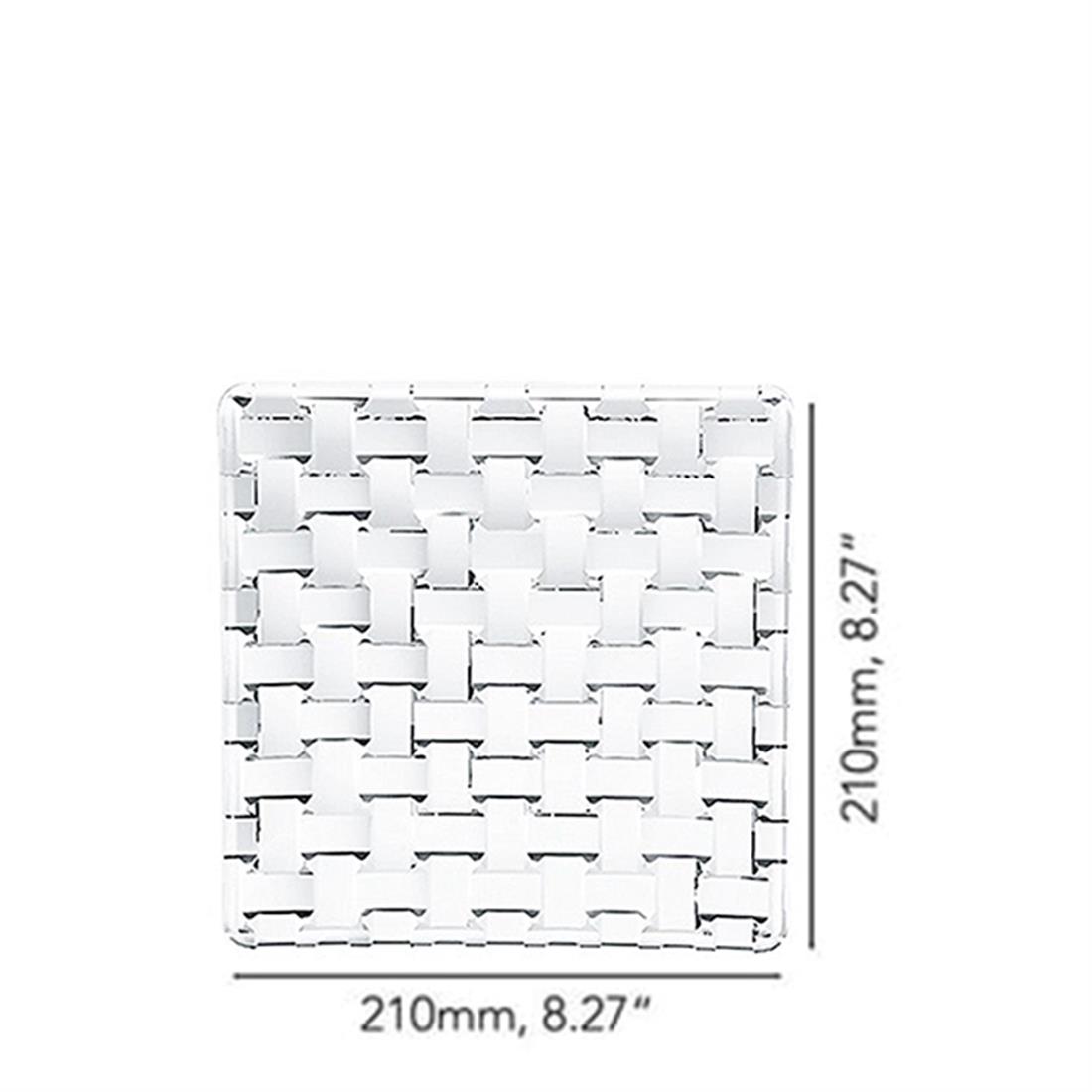 NACHTMANN Kare Tabak 21cm 2li Set Bossa Nova Şeffaf
