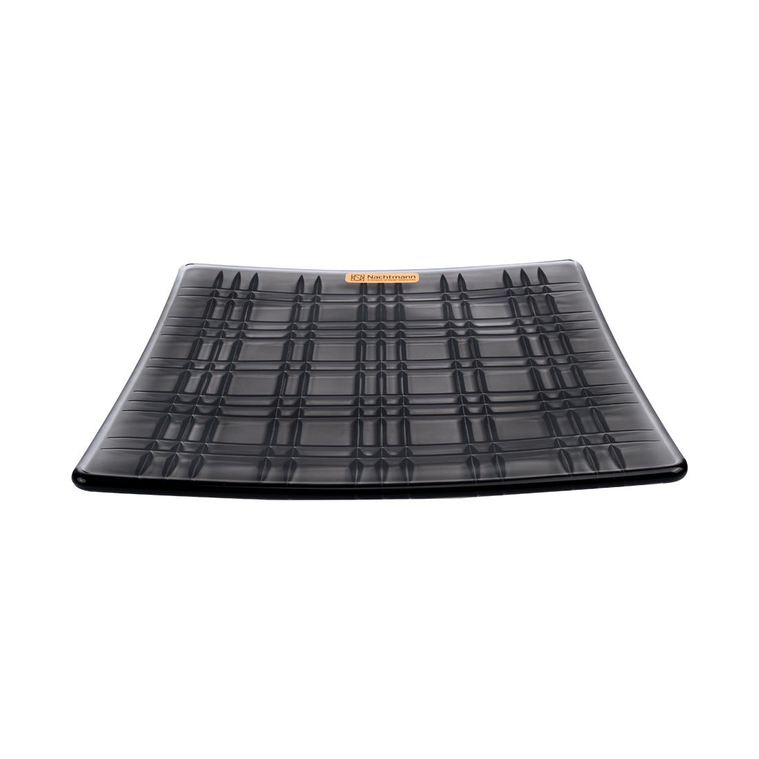 NACHTMANN Square Plate 21cm Set of 2 Smoke Square Smoked