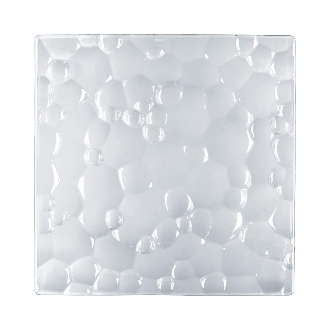 NACHTMANN Square Plate 28cm Single Sphere Transparent