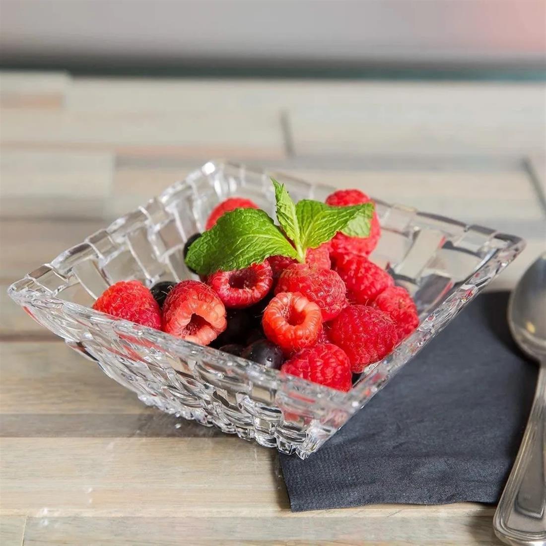 NACHTMANN Bowl Square 12cm Set of 2 Bossa Nova Transparent