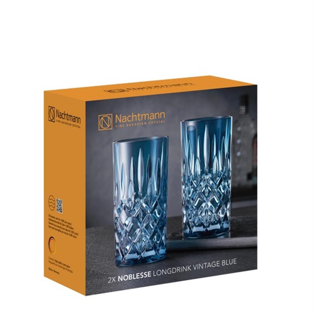 NACHTMANN Meşrubat Bardağı 2li Set Noblesse Vıntage Blue
