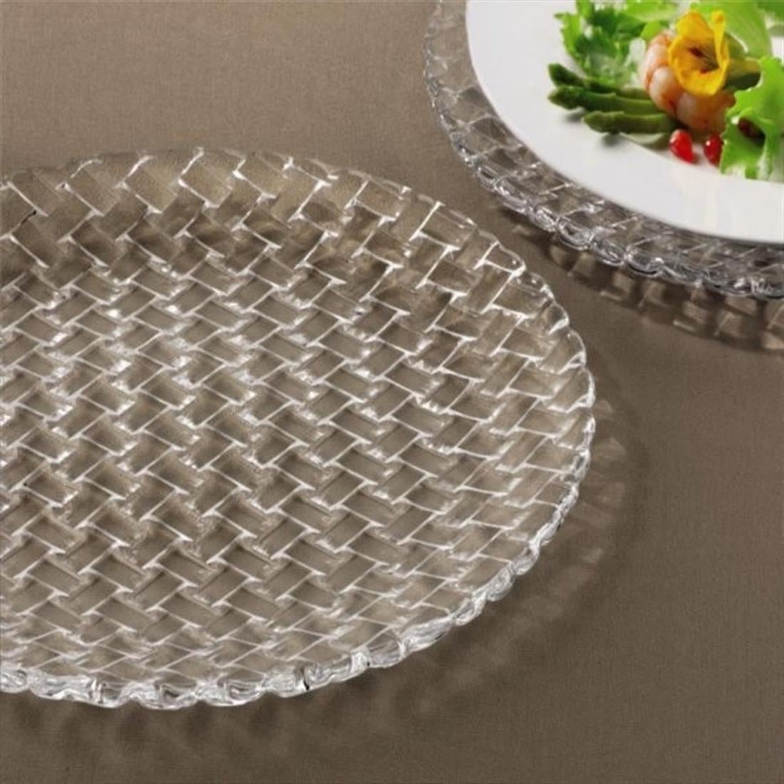 NACHTMANN Service Plate 32cm Set of 2 Bossa Nova Transparent