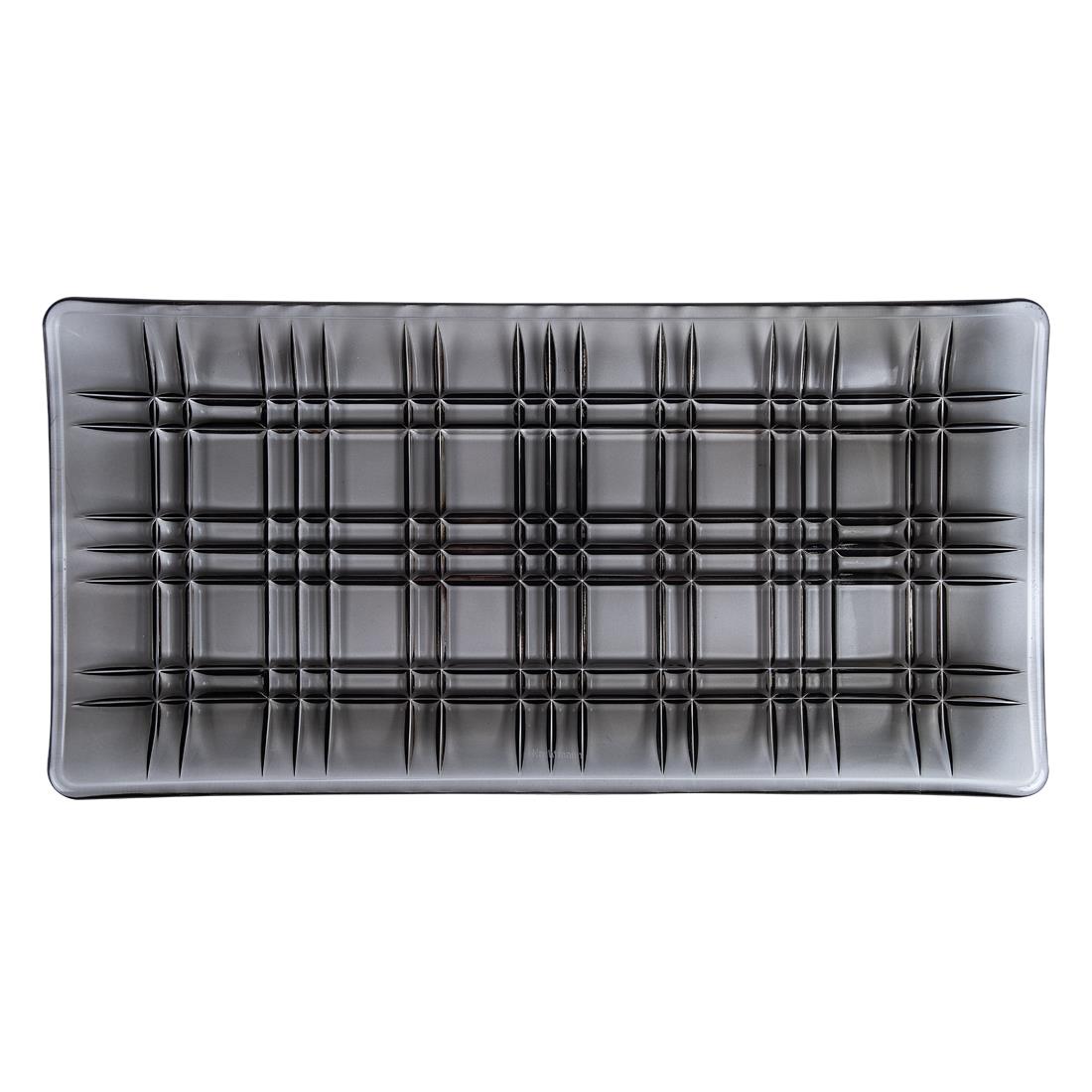NACHTMANN Service Plate Rectangle 28cm Single Square Smoked