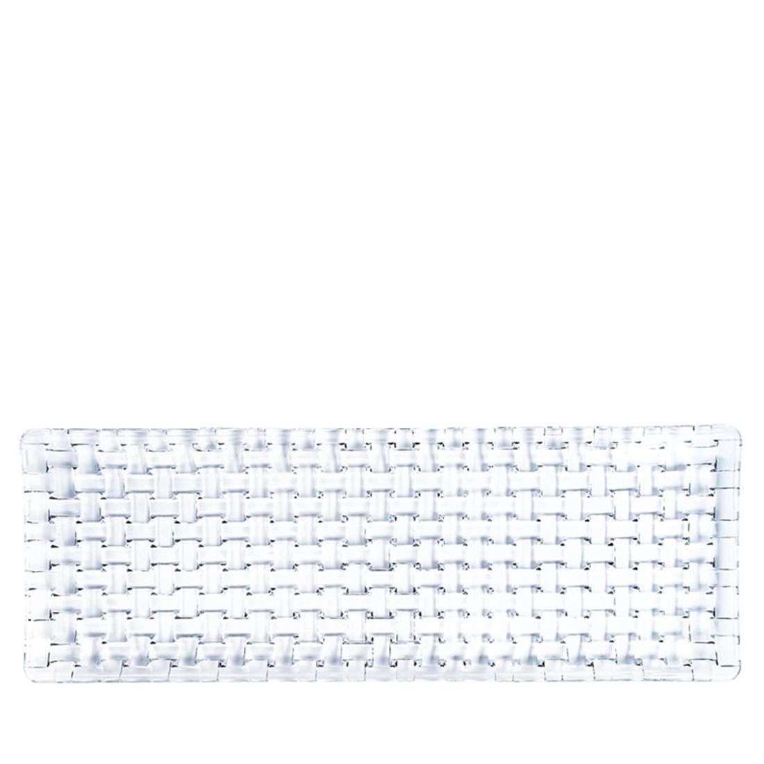 NACHTMANN Serving Plate Rectangle 42cm Single Bossa Nova Transparent