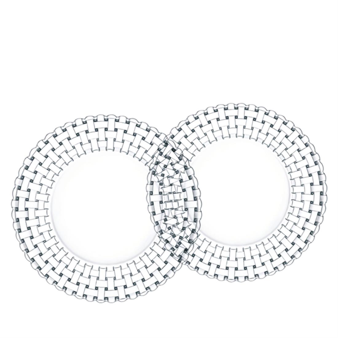 NACHTMANN Servis Tabağı İçi Düz 32cm 2li Set Bossa Nova Şeffaf