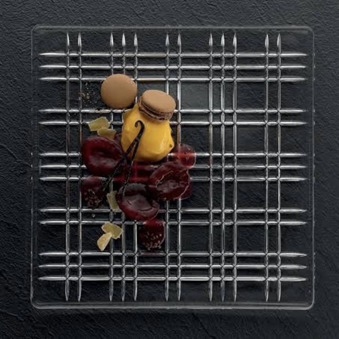 NACHTMANN Serving Plate Square 28cm Single Square Transparent