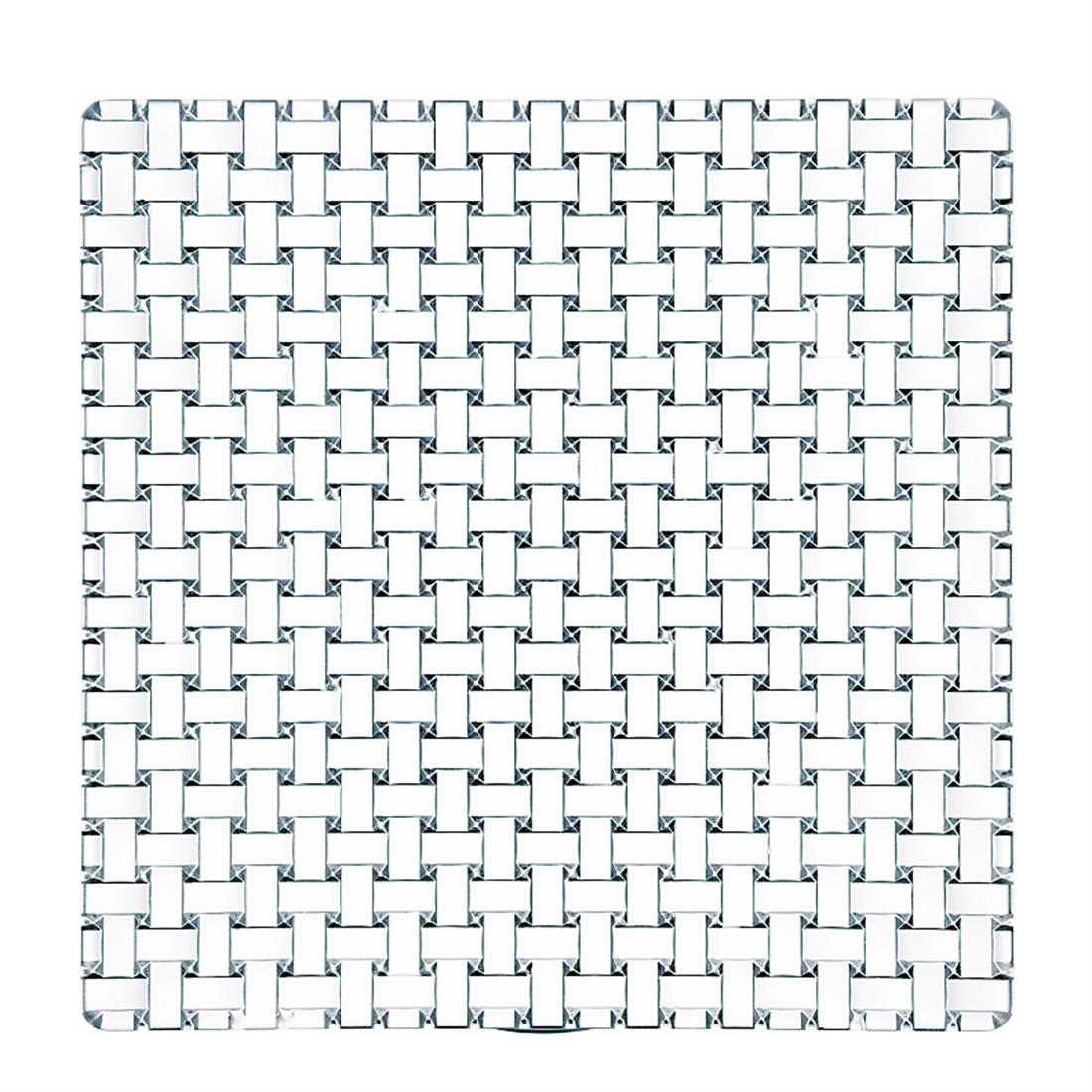 NACHTMANN Service Plate Square 28cm Single Bossa Nova Transparent