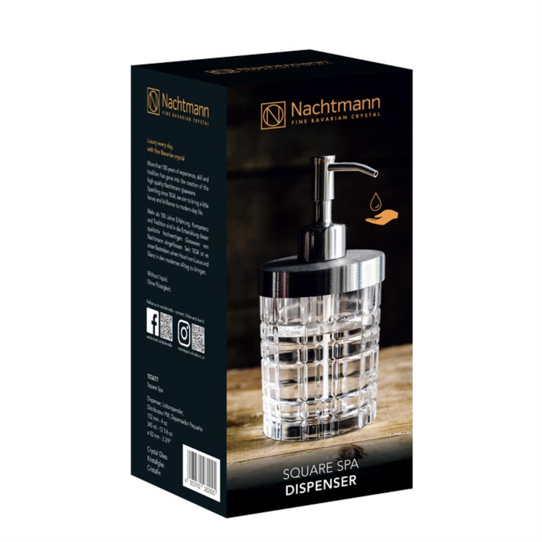 NACHTMANN Sıvı Sabunluk Tekli Square Şeffaf