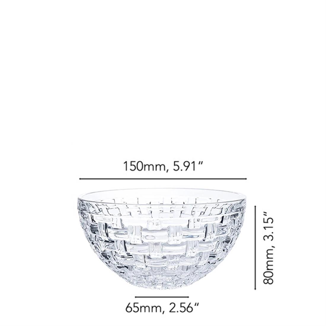 NACTMANN Yuvarlak Kase 15 cm 2li Set Bossa Nova Şeffaf