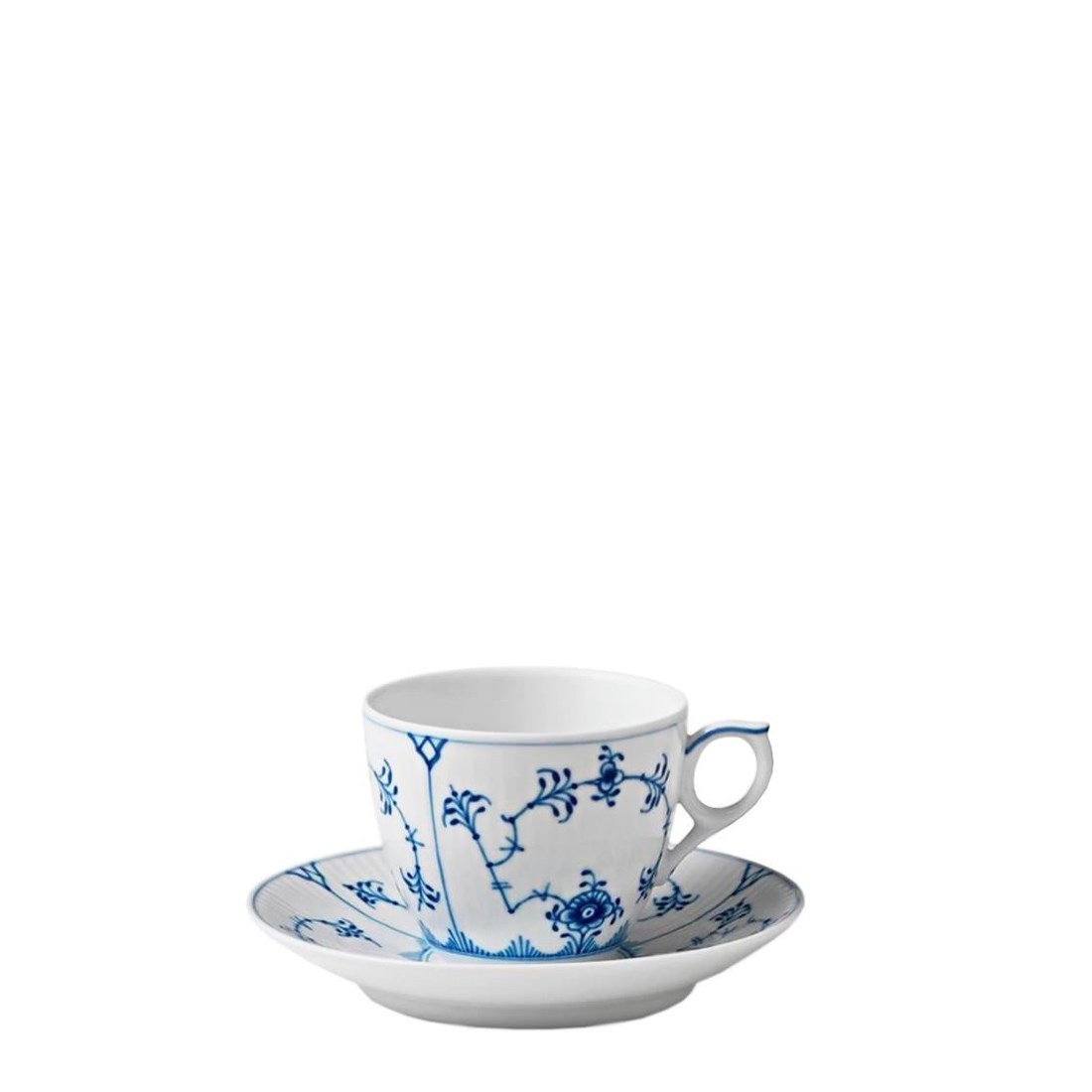 ROYAL COPENHAGEN Coffee Cup 160 ml Blue Fluted Plain