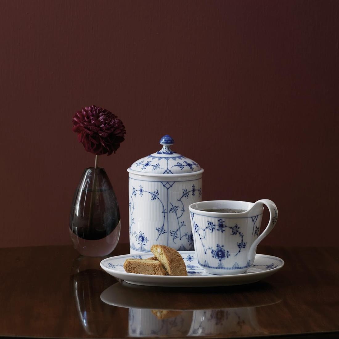 ROYAL COPENHAGEN Oval Servis Tabağı 23 cm Blue Fluted Plain