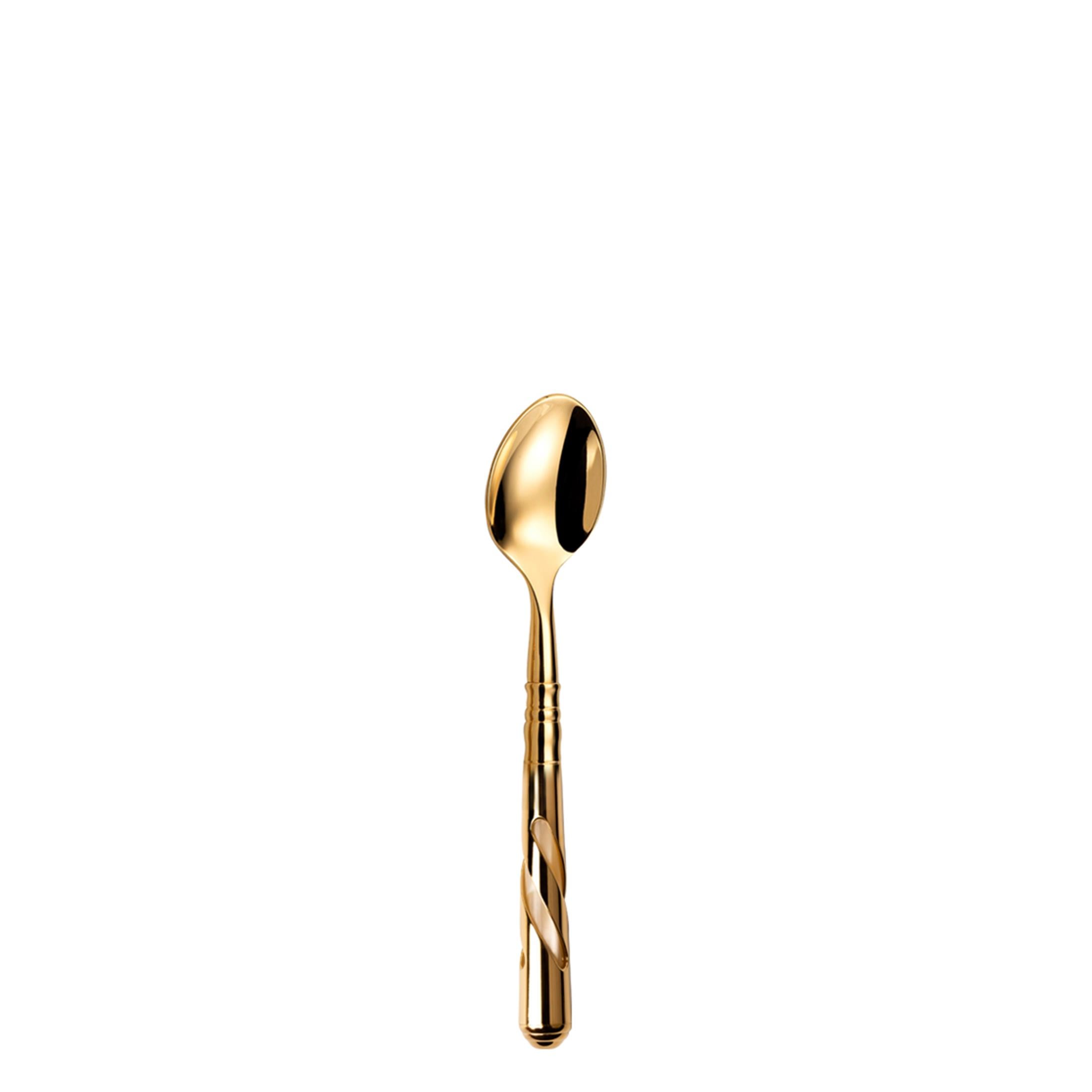 CAPDECO DESSERT SPOON ALTAIER GOLD Nacre Ivorie