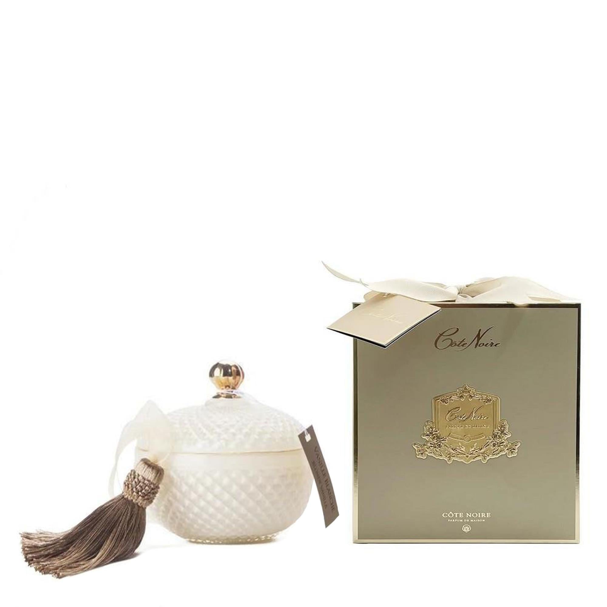 COTE NOIRE Beyaz&Gold Round Art Deco Mum