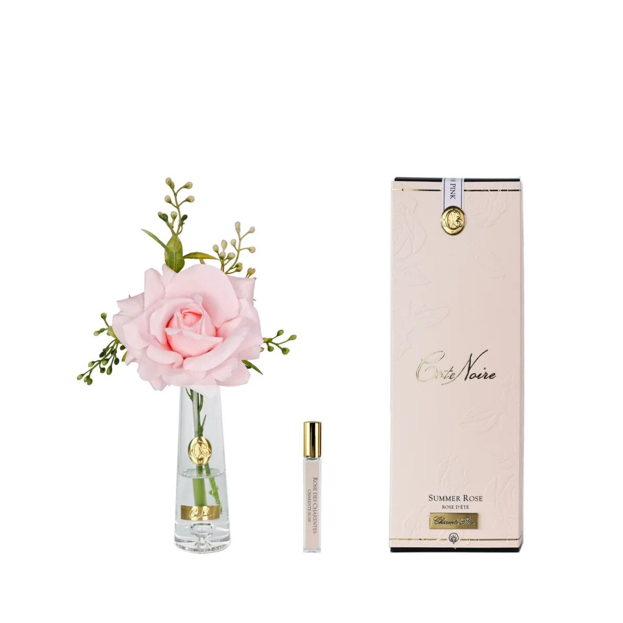 COTE NOIRE Tek Güllü Gold Pembe Çiçek