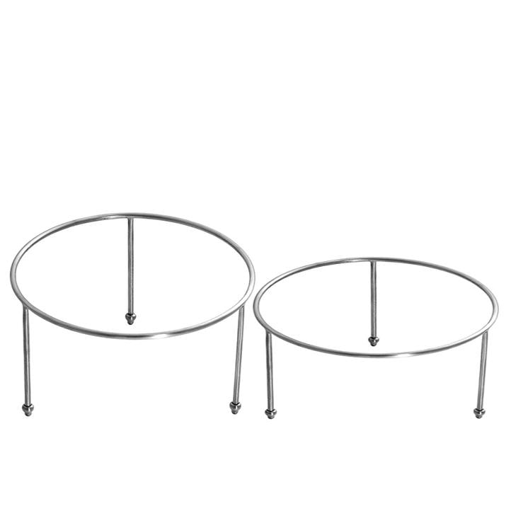 EDEL&FEINE Tabak Sunum Standları 10cm ve 7cm Silver Pirinç