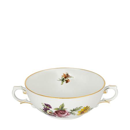 FURSTENBERG Soup Bowl with Handle 330ml LOWER FURSTENBERG BUNTE BLUME