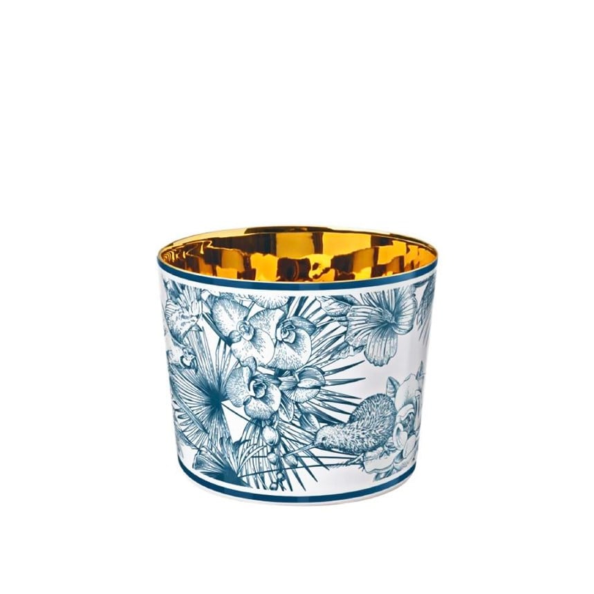 FURSTENBERG Kupa, Bardak PARAİOSO BLUE-MONKEY TEMPTATION SIP OF GOLD