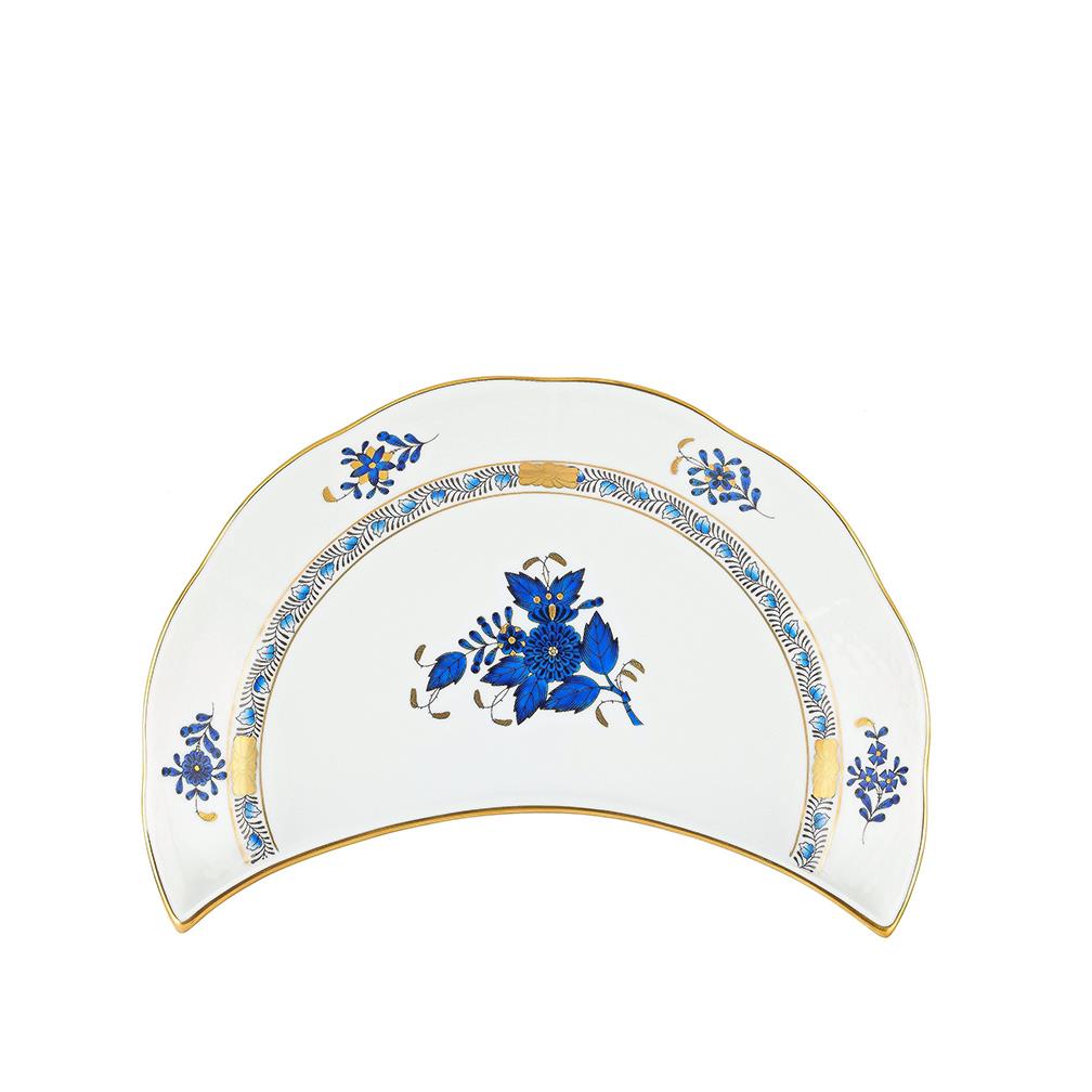 HEREND Ay Tabağı 20,5 cm Apponyi Buket Mavi