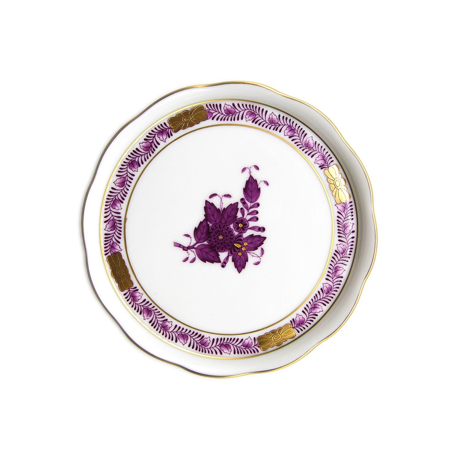 HEREND Coaster 10cm Apponyi Purple