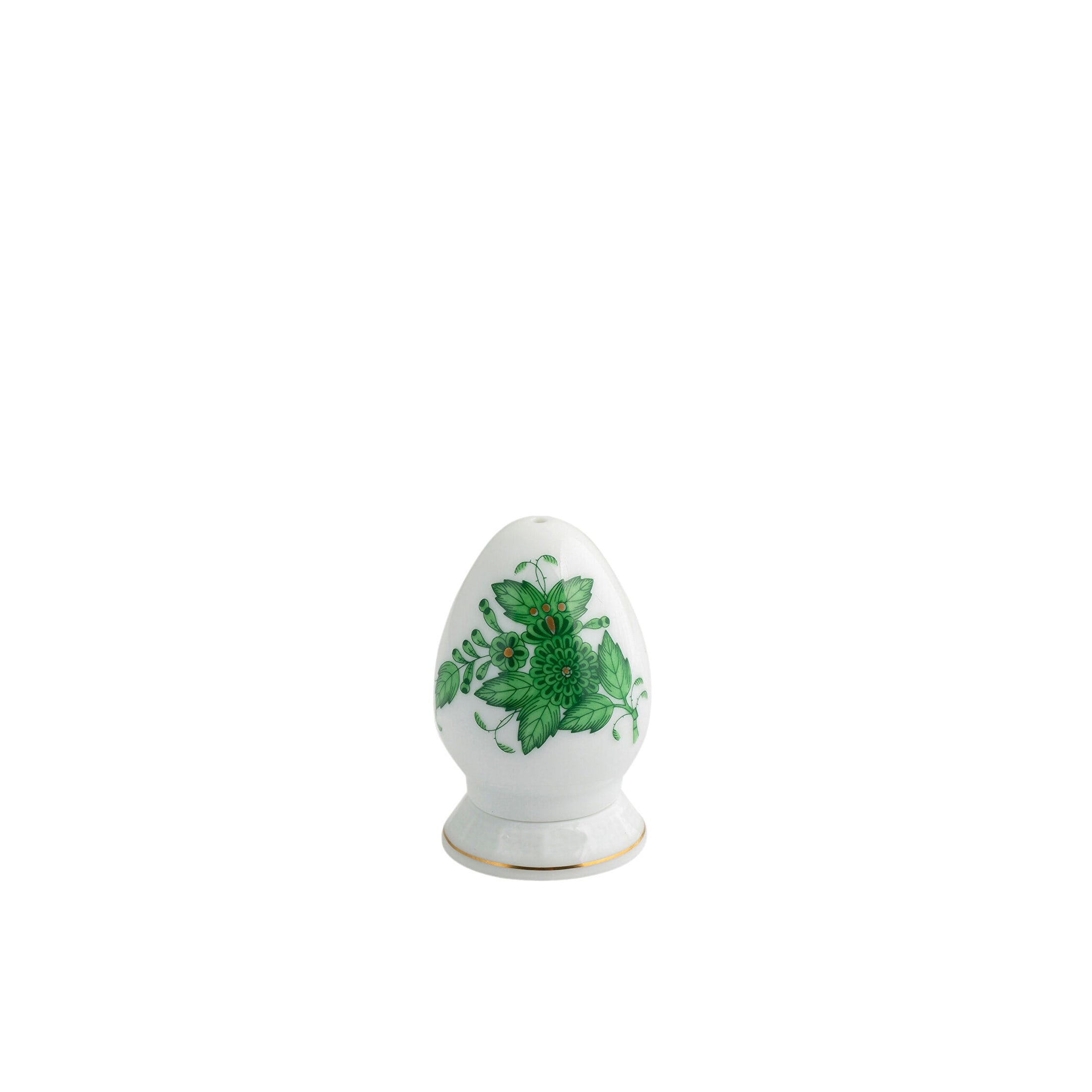 HEREND One Hole Pepper Shaker  Apponyi Green