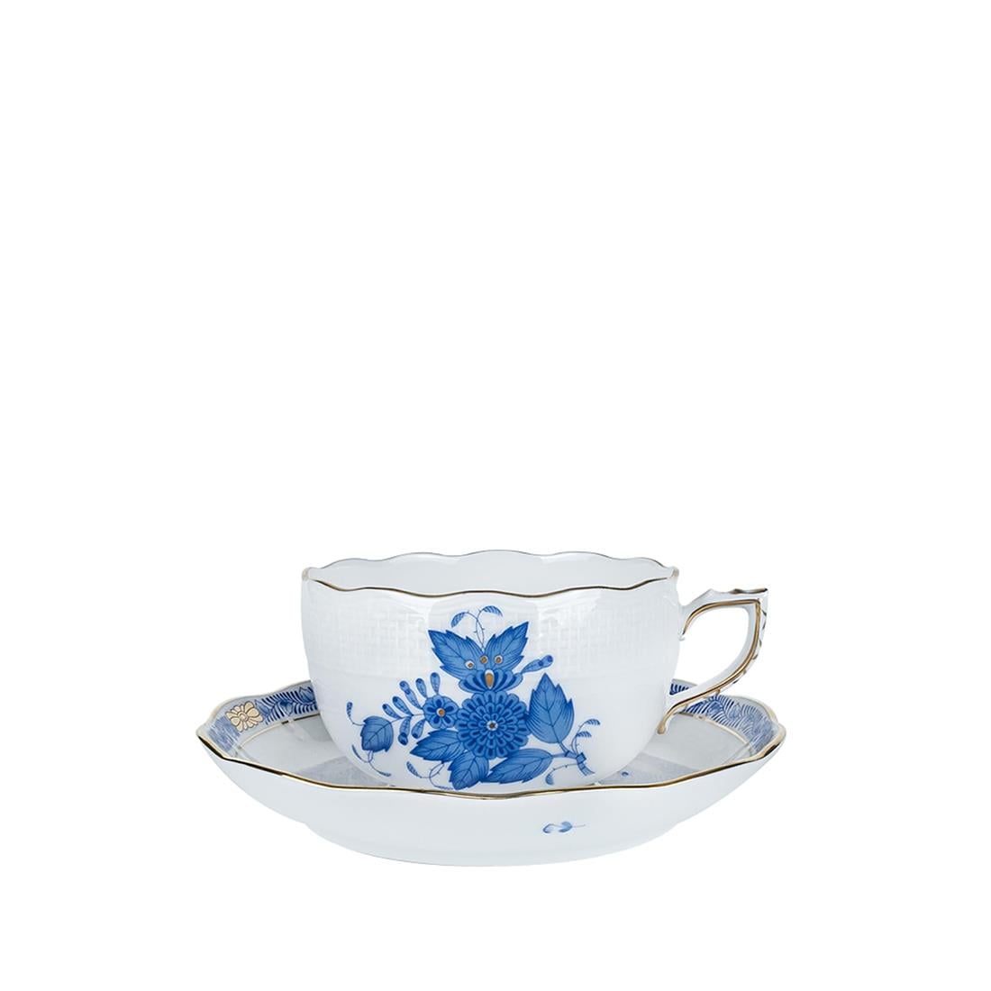 HEREND Çay Fincanı & Tabağı 200ml Apponyi Mavi