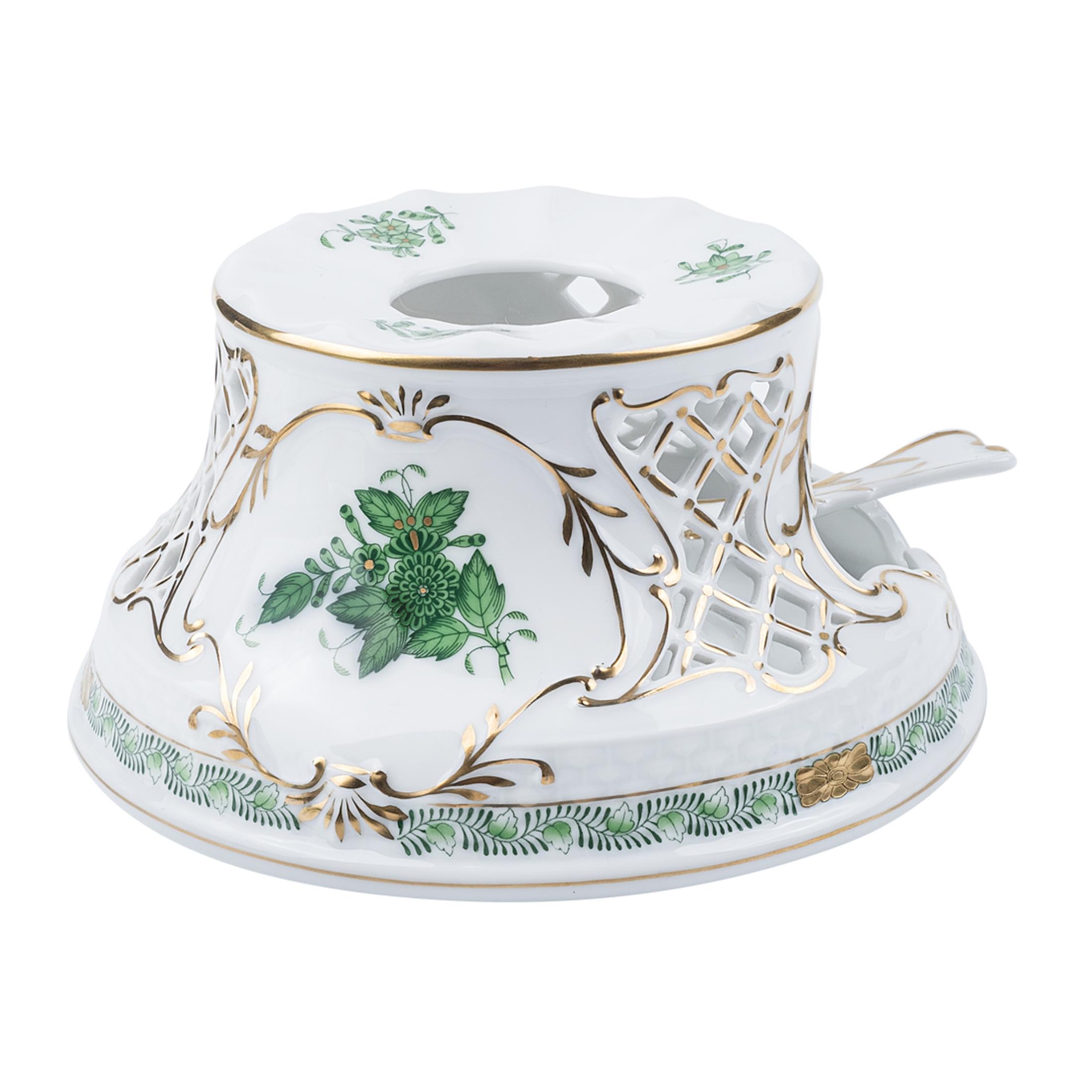 HEREND Çay Isıtıcısı Apponyi Yeşil