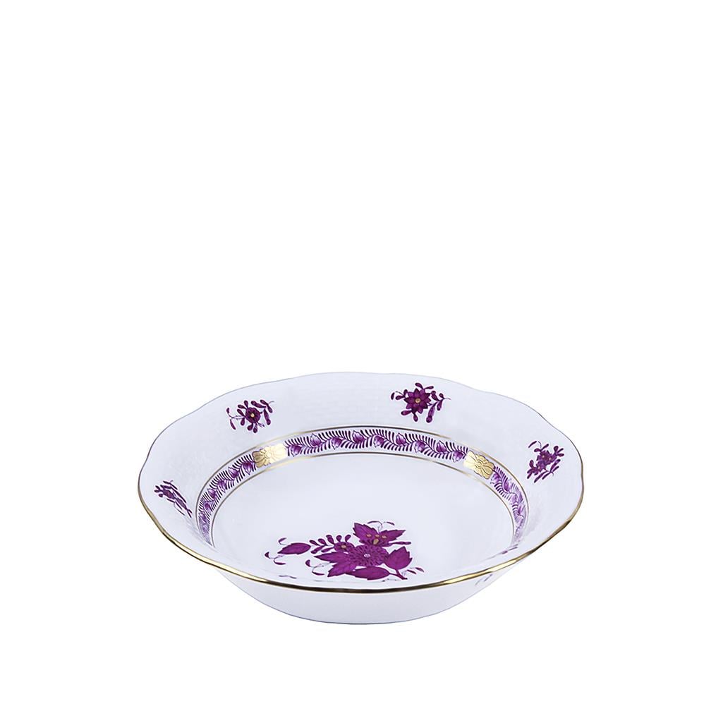 HEREND Soup Bowl Apponyi Purple
