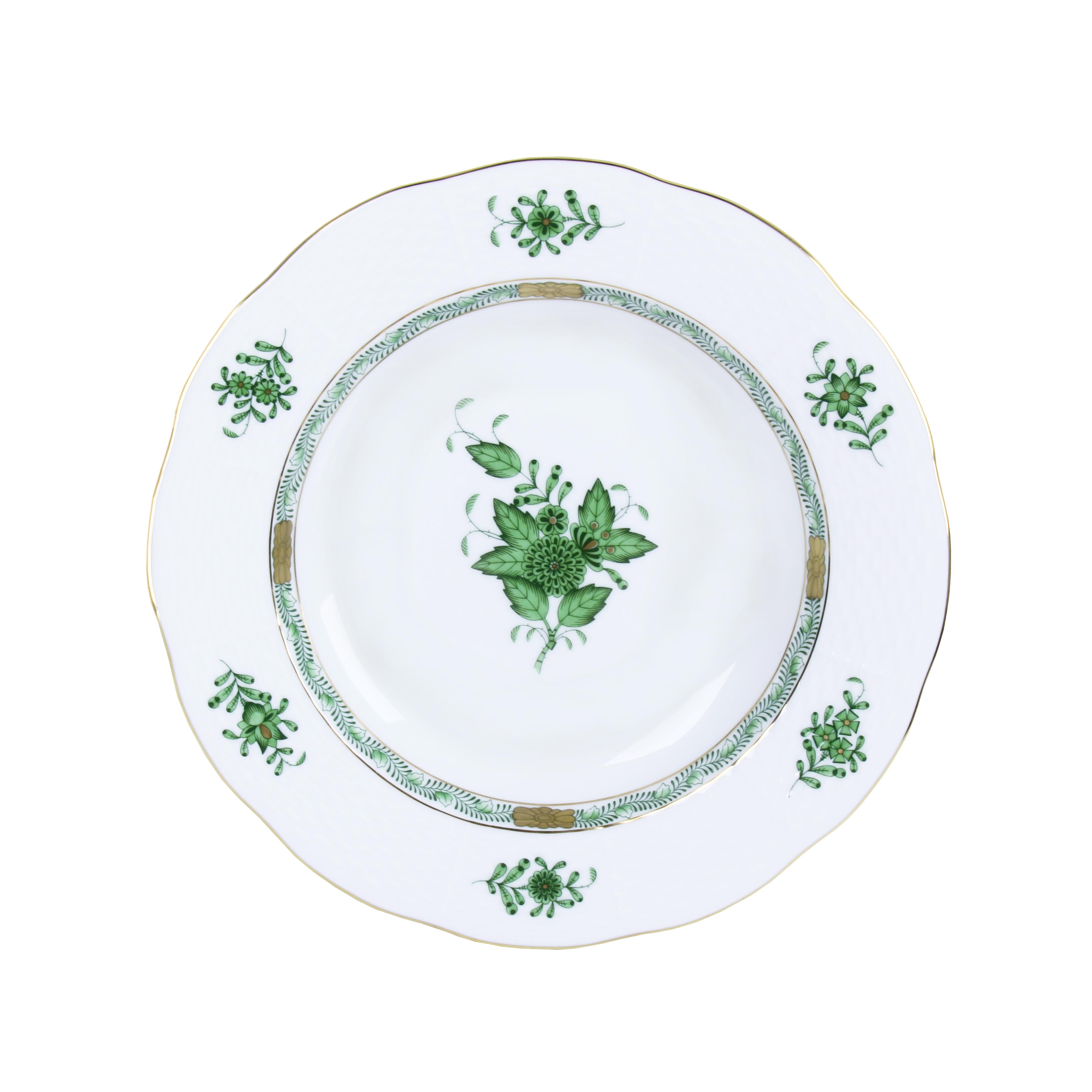 HEREND Pit Plate 23,5cm Apponyi Green