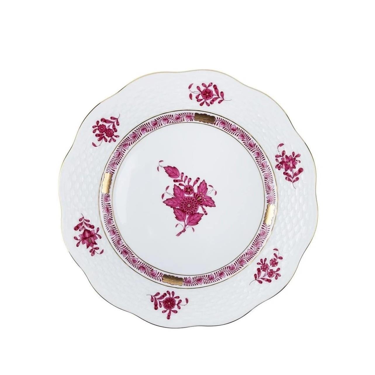 HEREND Pasta Tabağı 21cm Apponyi Pembe