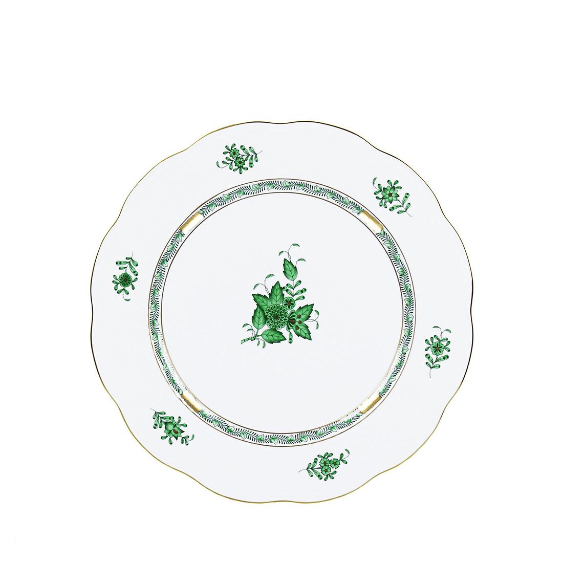 HEREND Yemek Servis Tabağı 25,5cm Apponyi Yeşil
